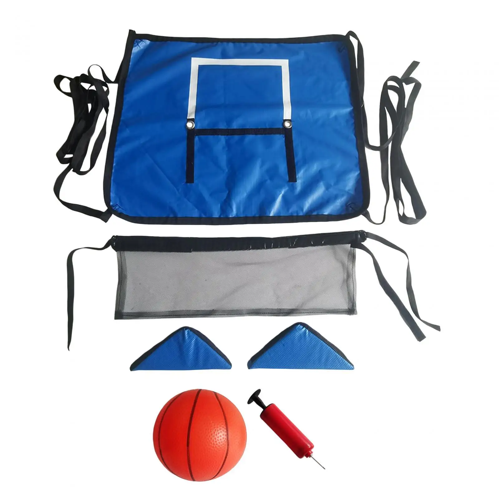 Trampoline Basketball Hoop for Outdoor including Small Basketball Easy to Install Durable for Kids Adults Garden Basketball Goal