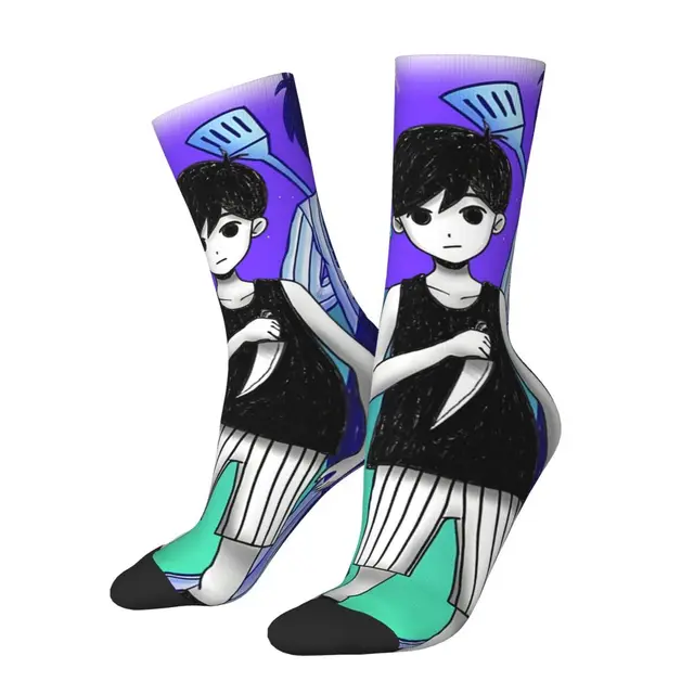 Funny Sock for Men Kel Aubrey And Hero Essential Hip Hop Harajuku Omori  Babo Game Happy Quality Pattern Printed Boys Crew Sock - AliExpress