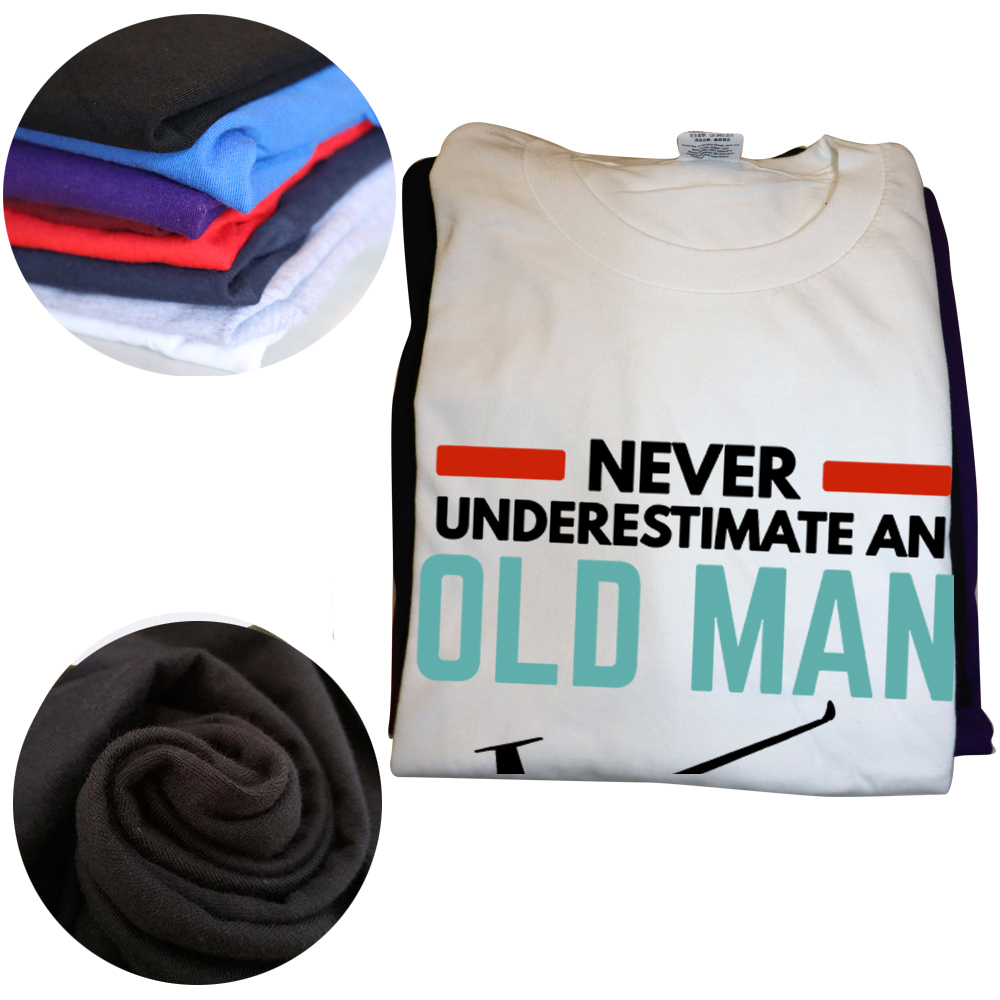 Glider Pilot Unterschätze niemals einen alten Mann Segelflugzeug T-Shirts Grafik Streetwear Kurzarm Geburtstagsgeschenke T-Shirt – Detail 4