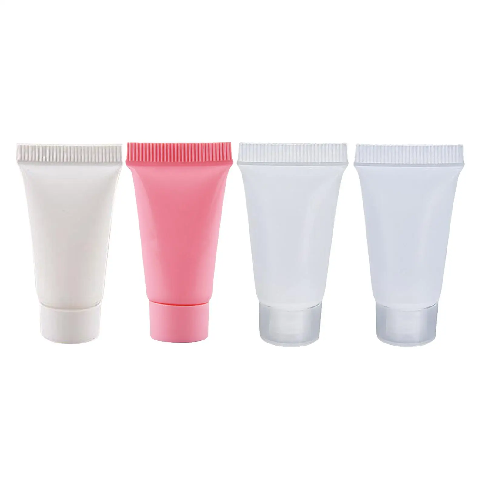 100x Empty Soft Tubes Bottle 5ml Reusable for Cosmetic Sun Cream