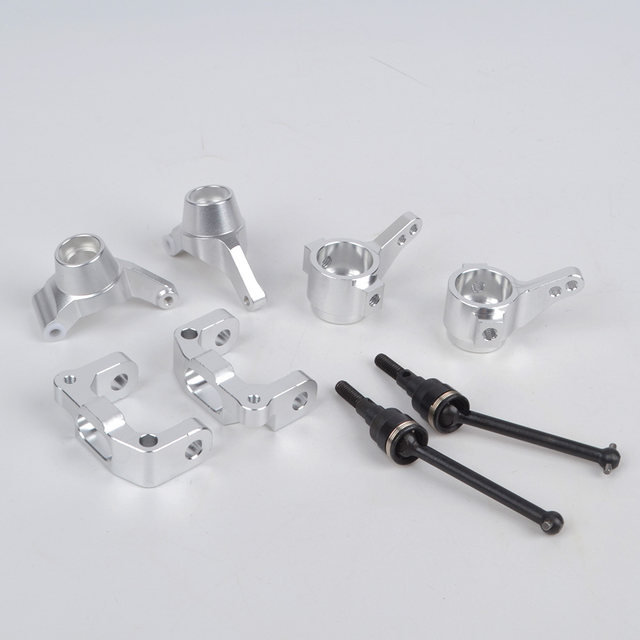 TA02用フロントリアアルミナックル、フロントCハブ、ワイド