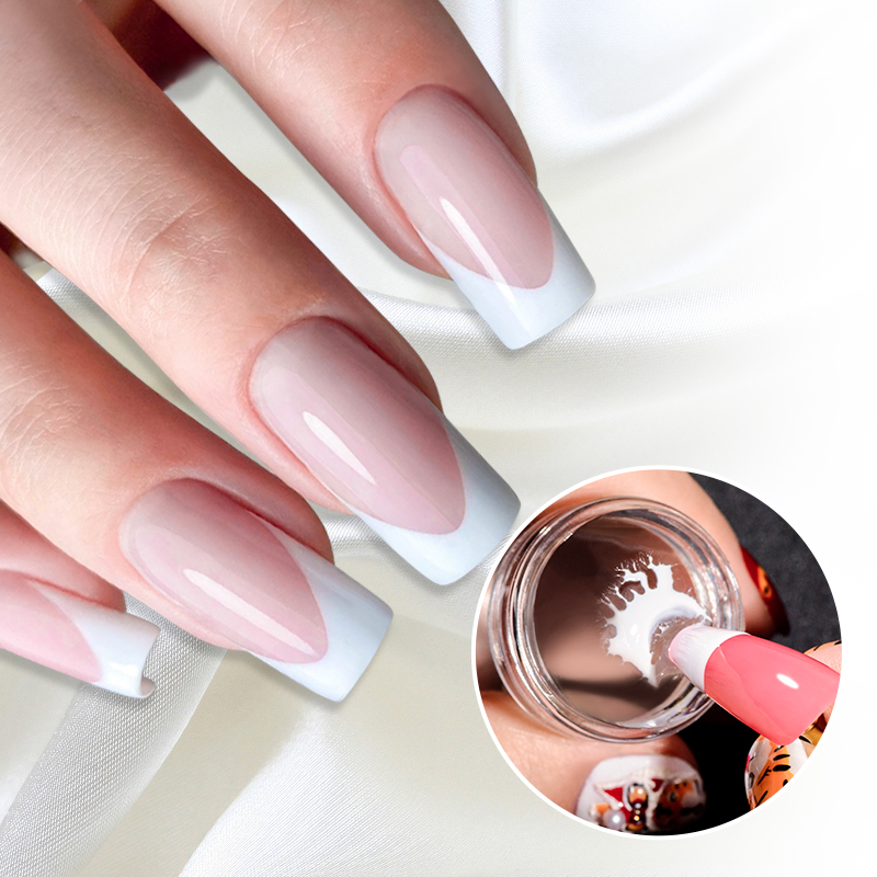 Description Picture 5 of itemNail Stamper Jelly Silicone Printing Nail Polish Stamping French Tip Nail Stamp Template with Scraper Manicure Stencil Tools