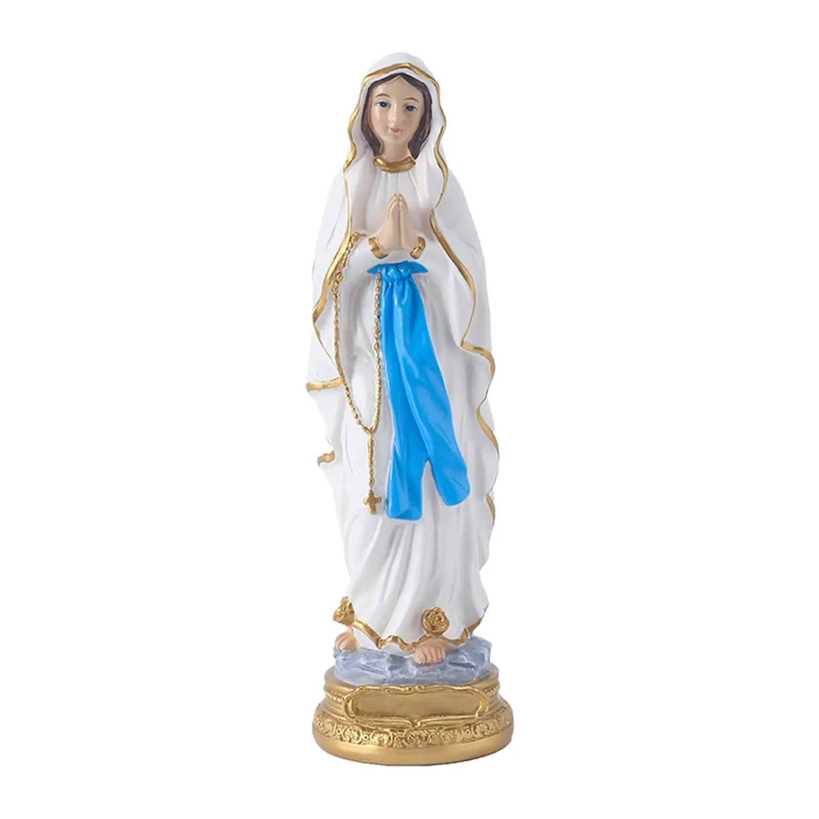 Resin Madonna Virgin Mary Statue Figurine Wedding Gift Xmas Home Tabletop Decorative