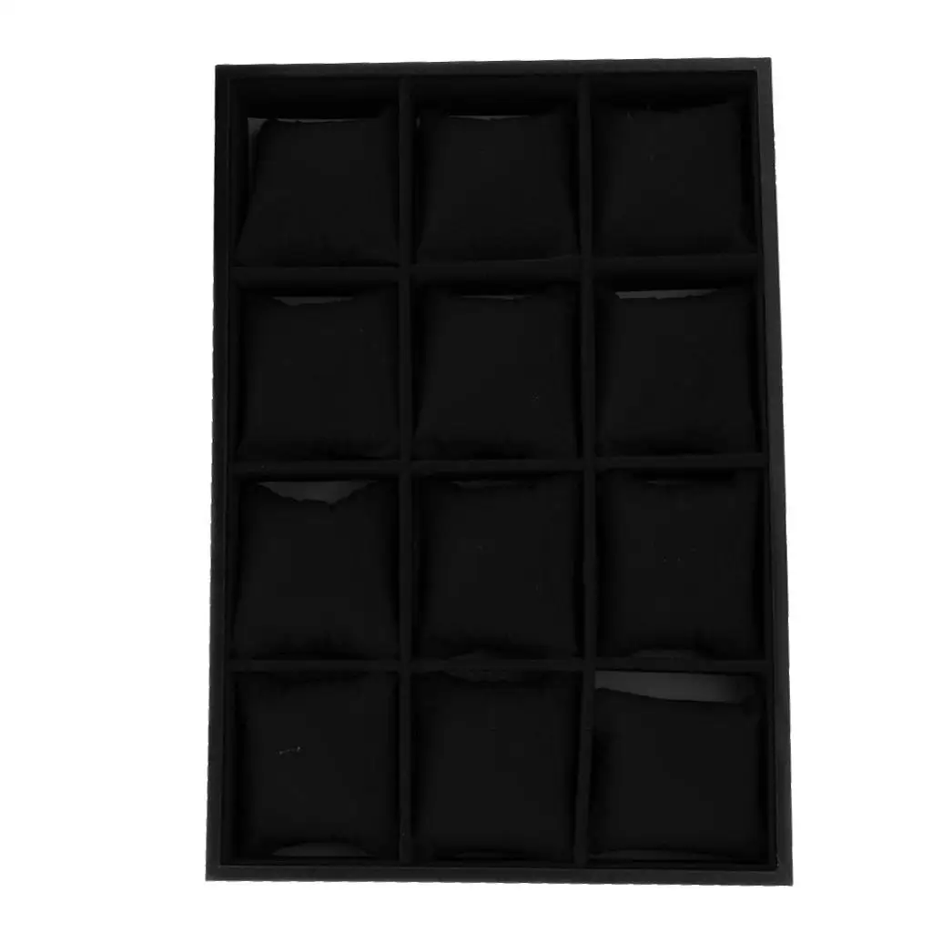 Black / RoseRed / Grey / Red Watch Bacelet Jewelry Display Storage Box Case
