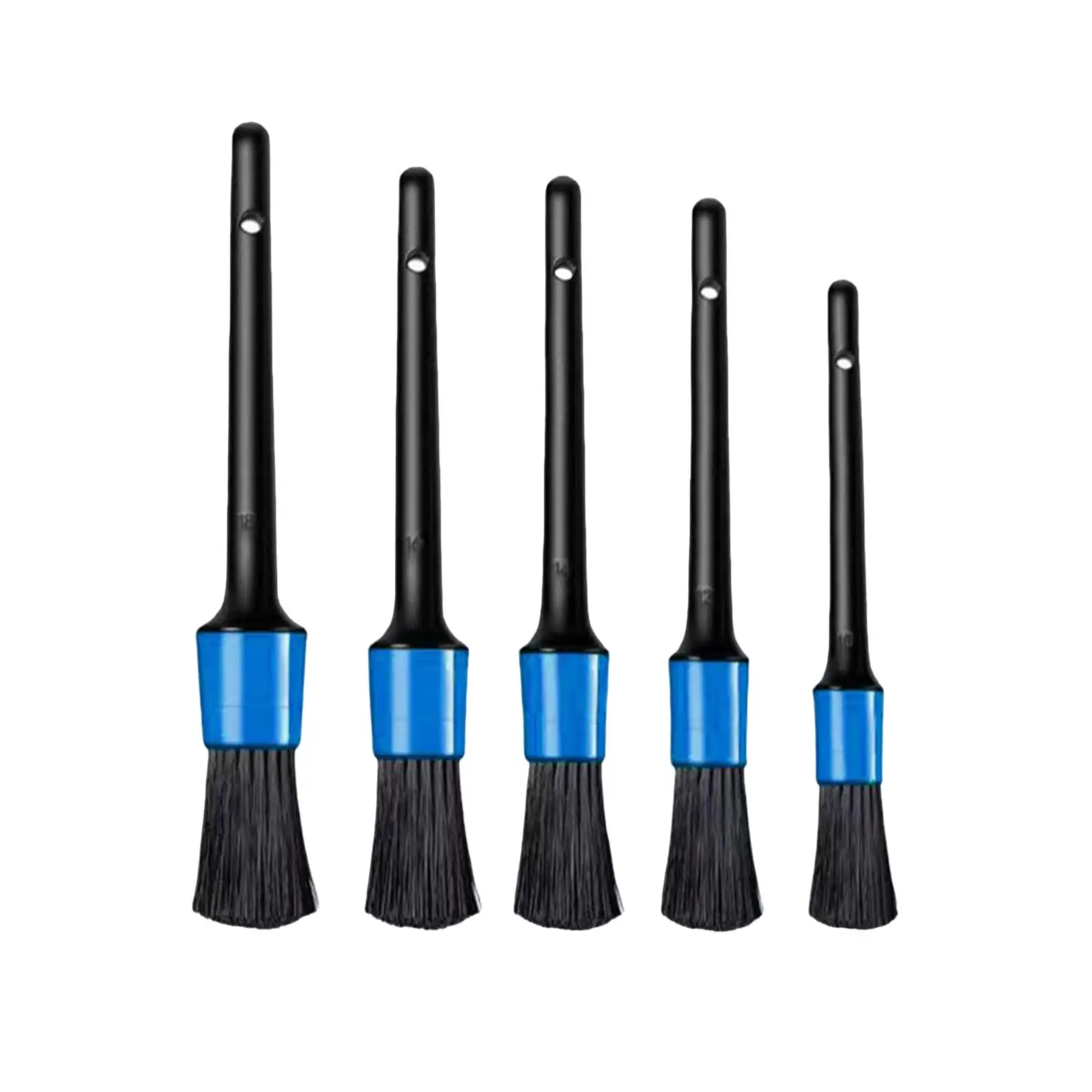 Auto Car Detailing Brushes Kit 5 Sizes Convenient Accessories Cleaning Tool