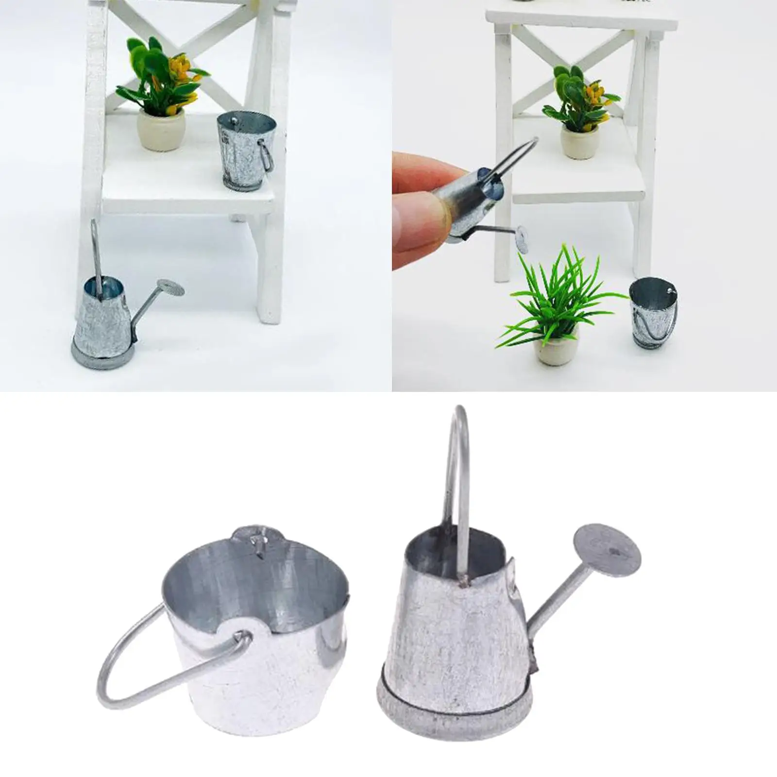 Dollhouse Miniature 1:12 Water Bucket Kettle Home Kitchen Bar Accessory