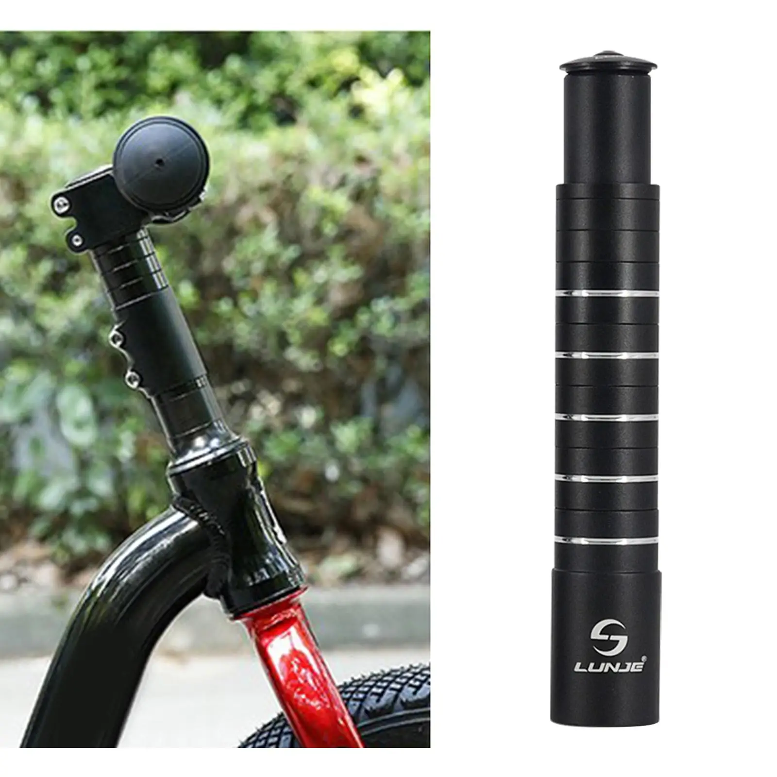 Bike Fork Stem Handlebarr Extender 28.6mm Extension Up Handlebar