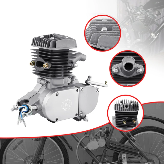 Samger 50/80/100CC Fahrrad Benzin Motor Teil 2-Stroke Gas Engine Kopf Set  Für DIY Elektrische fahrrad Mountainbike Gas Motor