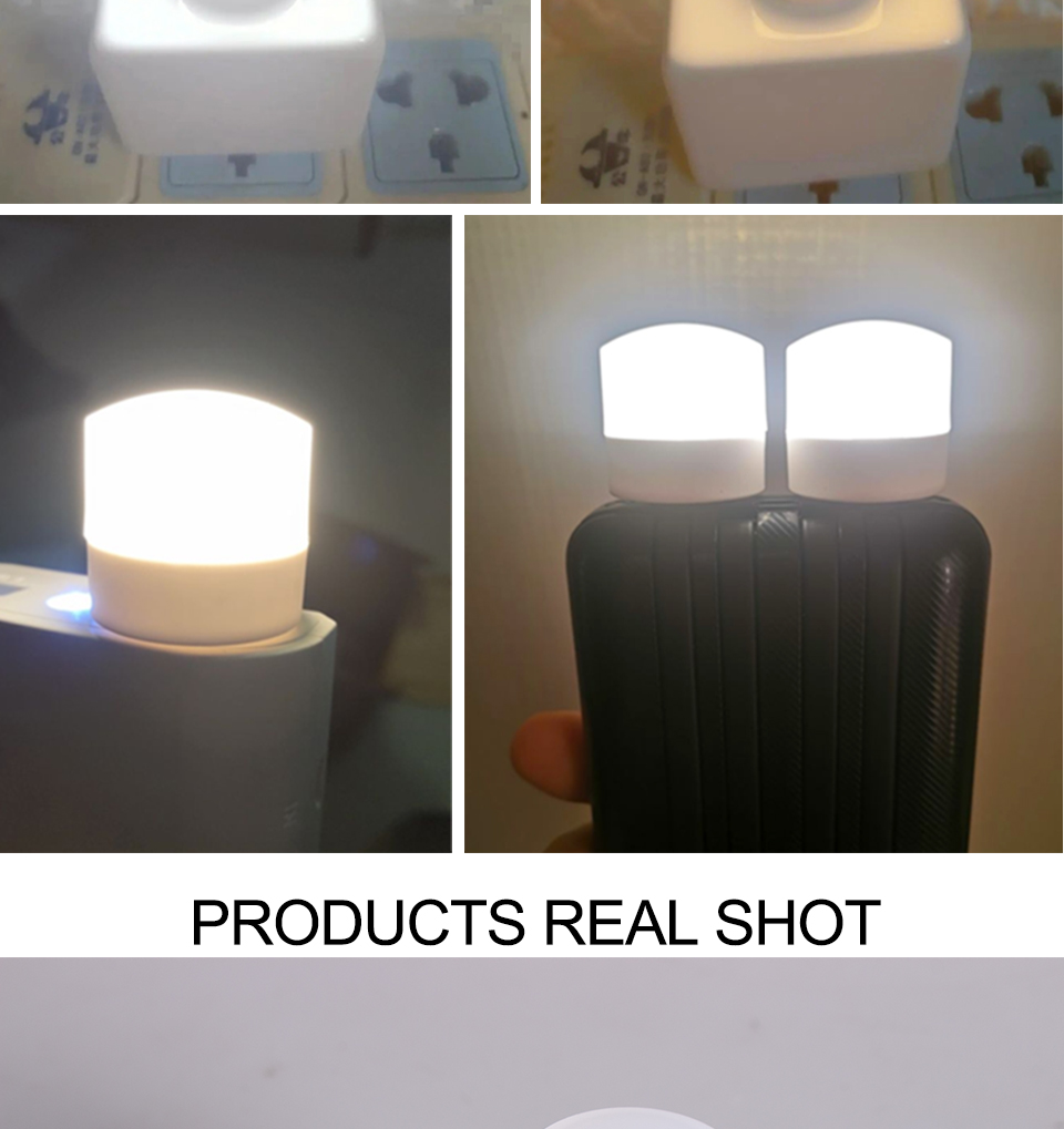 10 pcs RGB USB LED Night Light Super Bright Eye Protection LED Plug Lamp Computer Mobile Power Charging USB Small USB Book Light