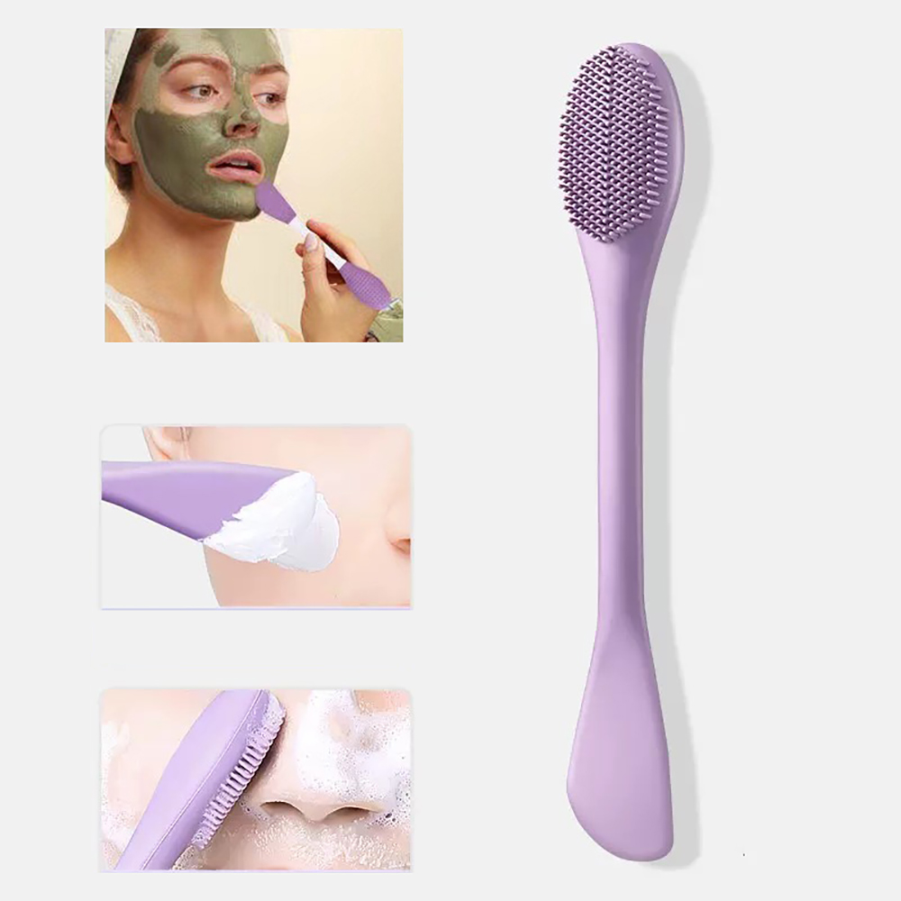 Best of Double Side Silicone Facial Cleaning Brush Soft Facial Mask Stick Pore Cleaner Brushes Blackhead Remover Massager Skin Care Tool Reviews & Tips