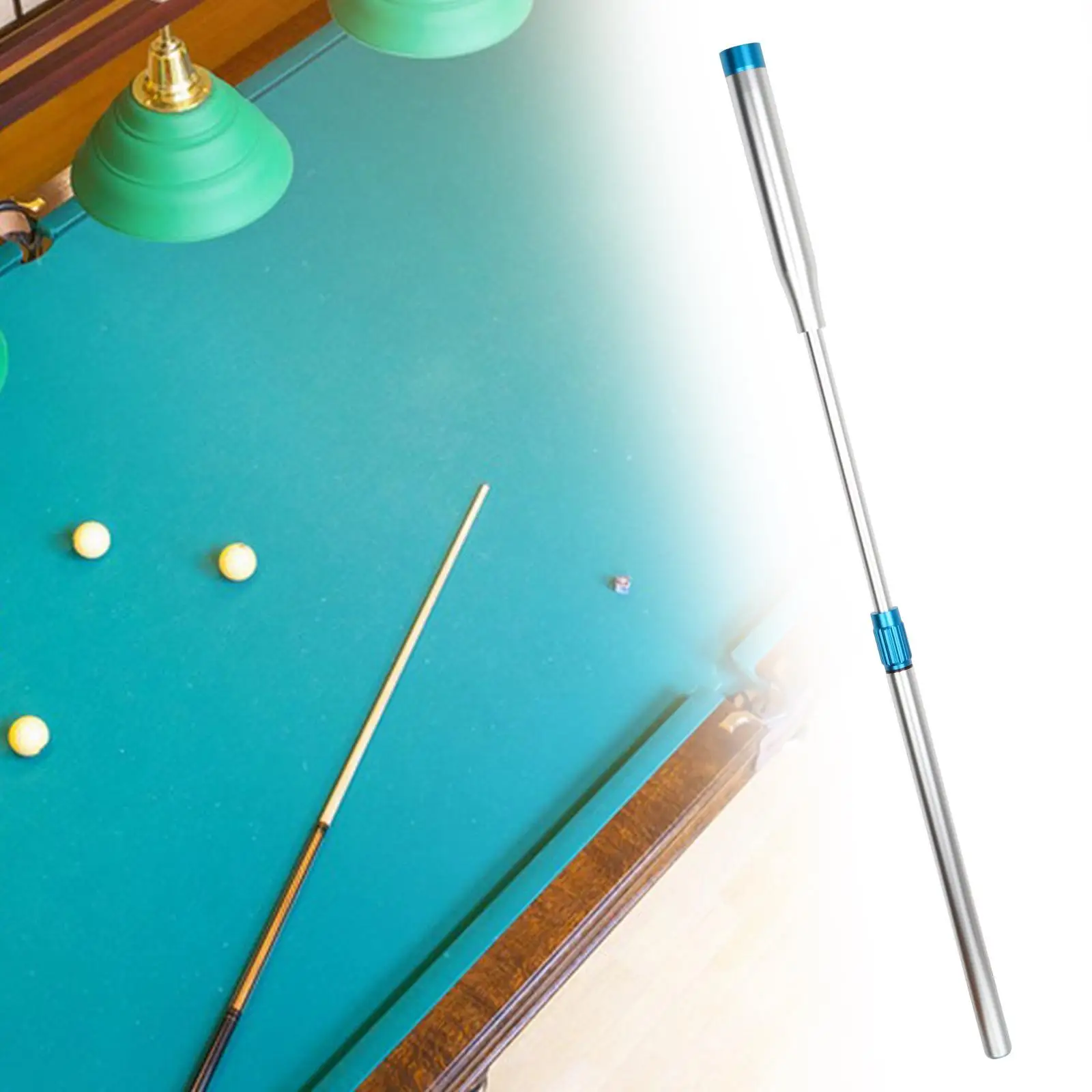 Snooker Pool Cue Extension, Ultralight Tool, Telescopic Aluminum Alloy,