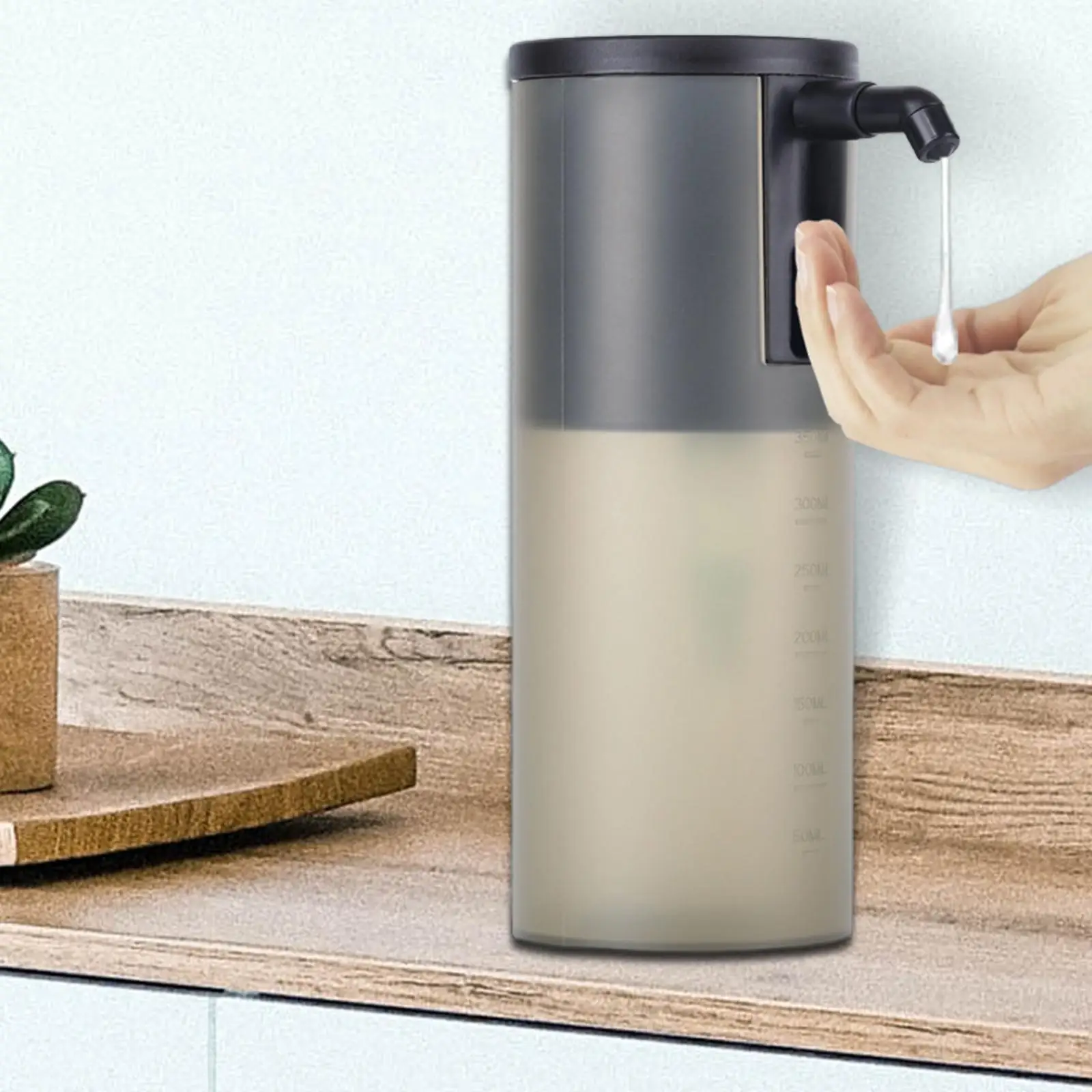 350 ml Touchless Hand Soap Foam Dispenser Waterproof Automatic Soap Dispenser for Restaurant Bathroom home Offices