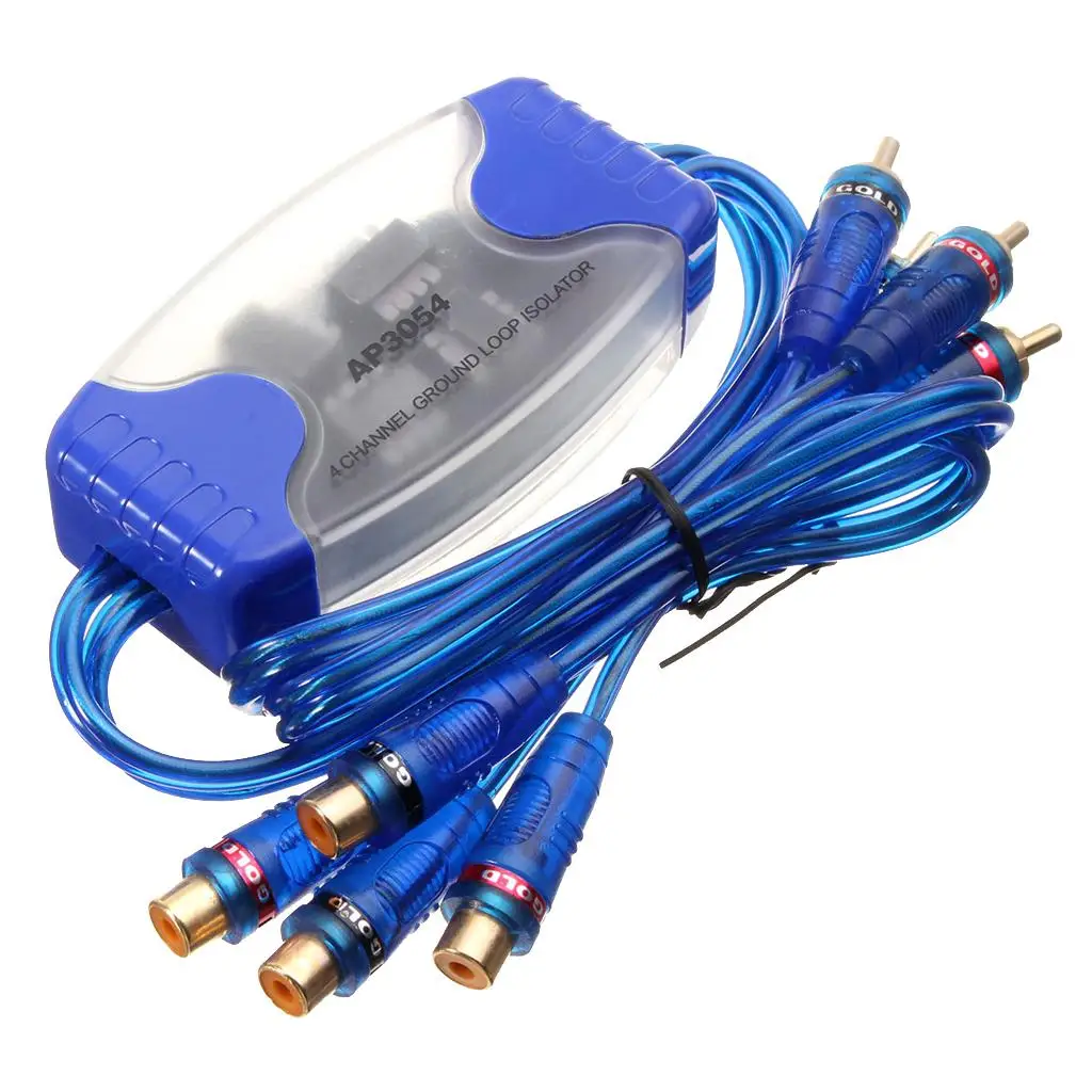 4 Channel RCA Car Audio Noise Filter Ground Loop Noise Isolator