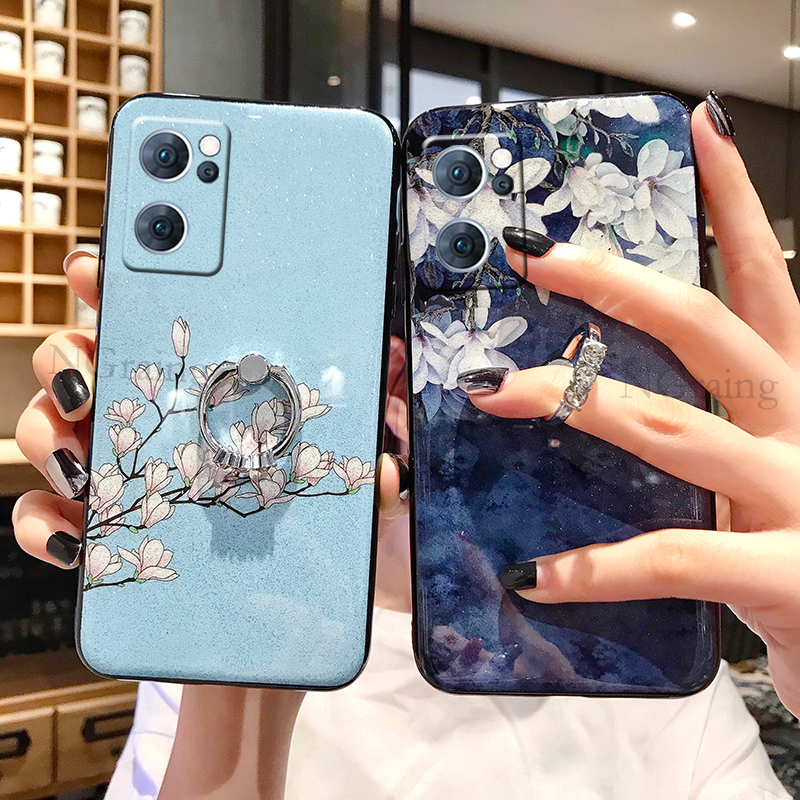 Phone case OnePlus Nord CE 2 5G Soft Glitter Flower Series Stylish