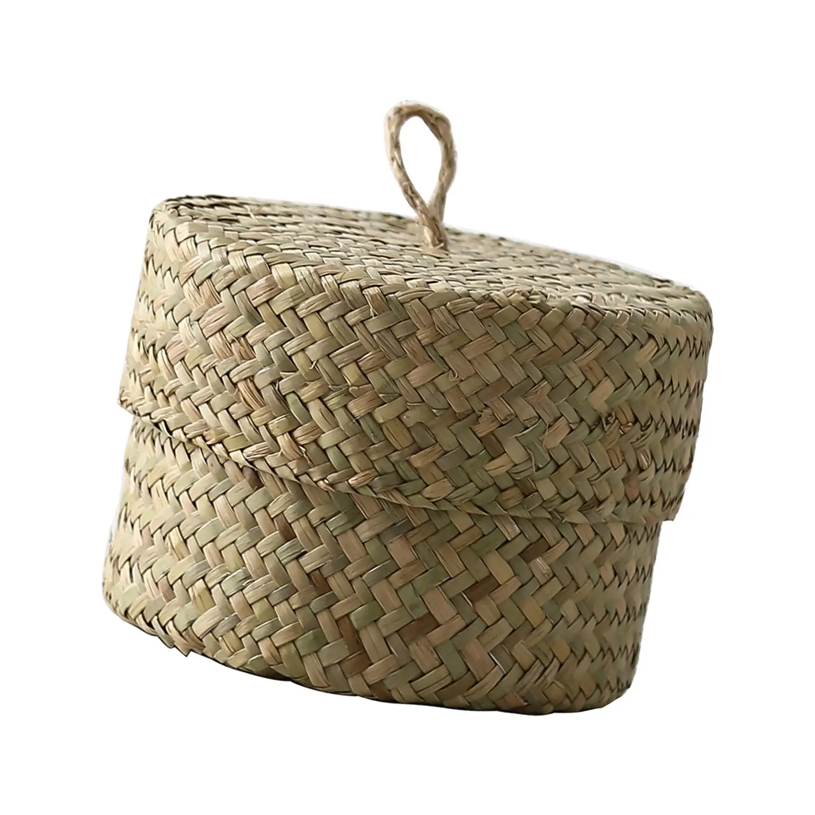 Storage Box Seagrass Organizer Flower Box Seagrass Storage Basket for Office