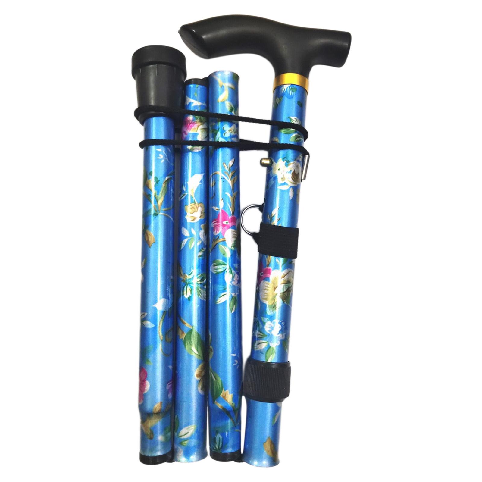 Portable Folding Cane Collapsible Walking Stick Pole Mountaineering Crutches. Portable Folding Cane Collapsible Walking Stick Pole Mountaineering Crutches.