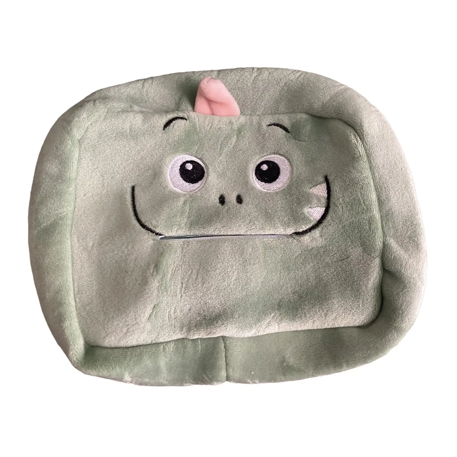 Portable Car Tissue Box Plush Animal Paper Case Cute Pouch for Seat Back Sun Visor with Elastic Band Organizer Tissue Bag