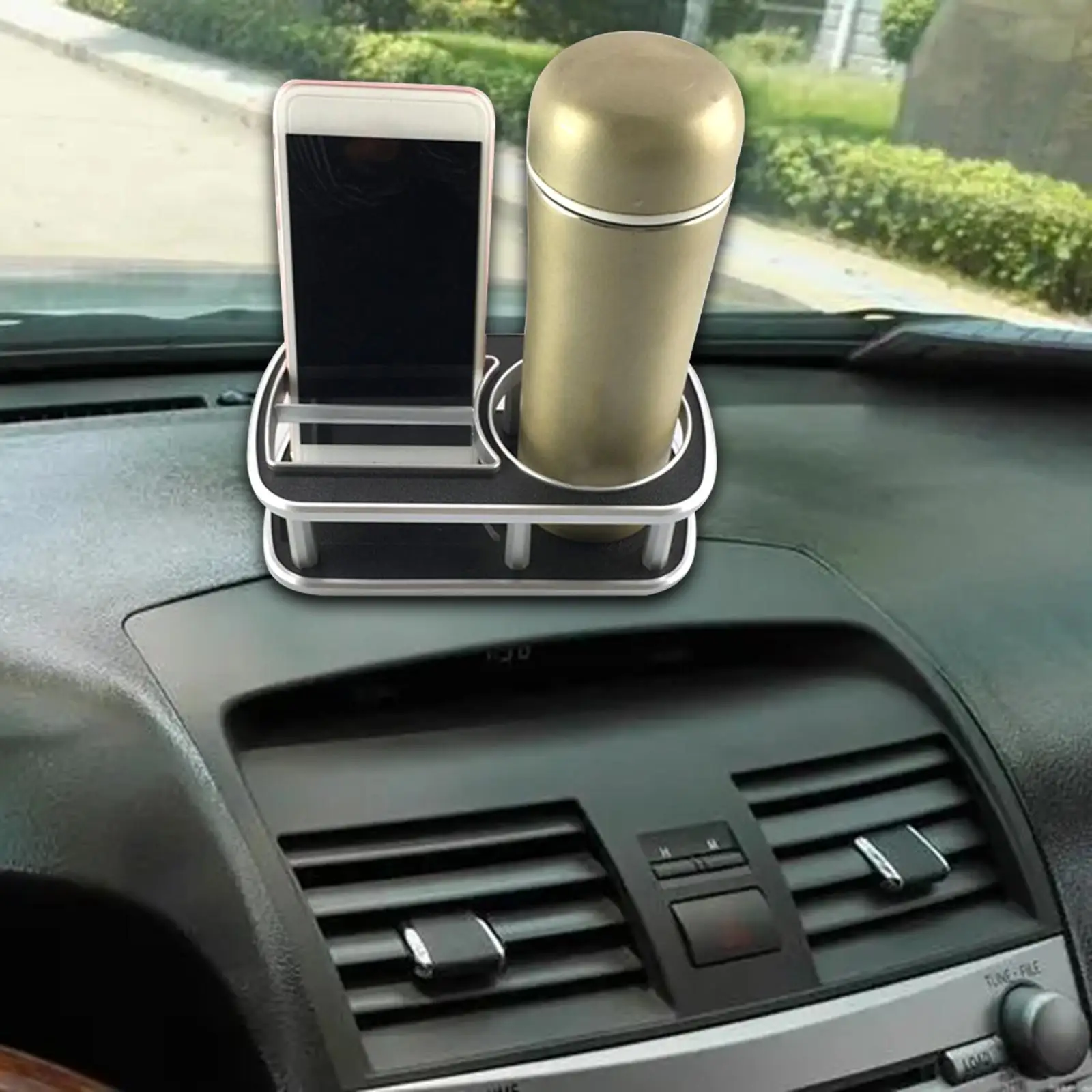 Car Cup Holder Phone Stand Fitments for Cellphone Center Console Wallet