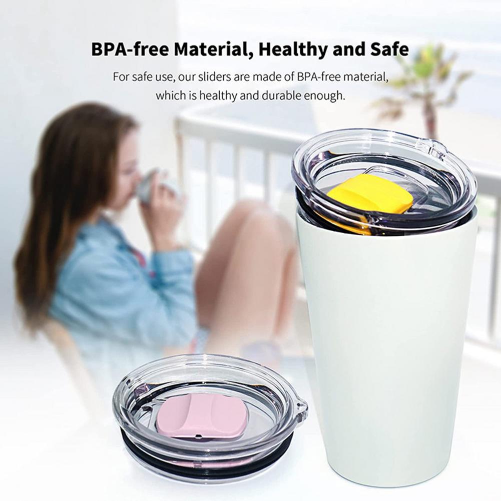 Description Picture 3 of itemCup Lid Magnetic Slider Straw Hole Good Sealing Heat-Resistant Anti-Drop Smooth Opening 20/30oz Drink Cup Lid