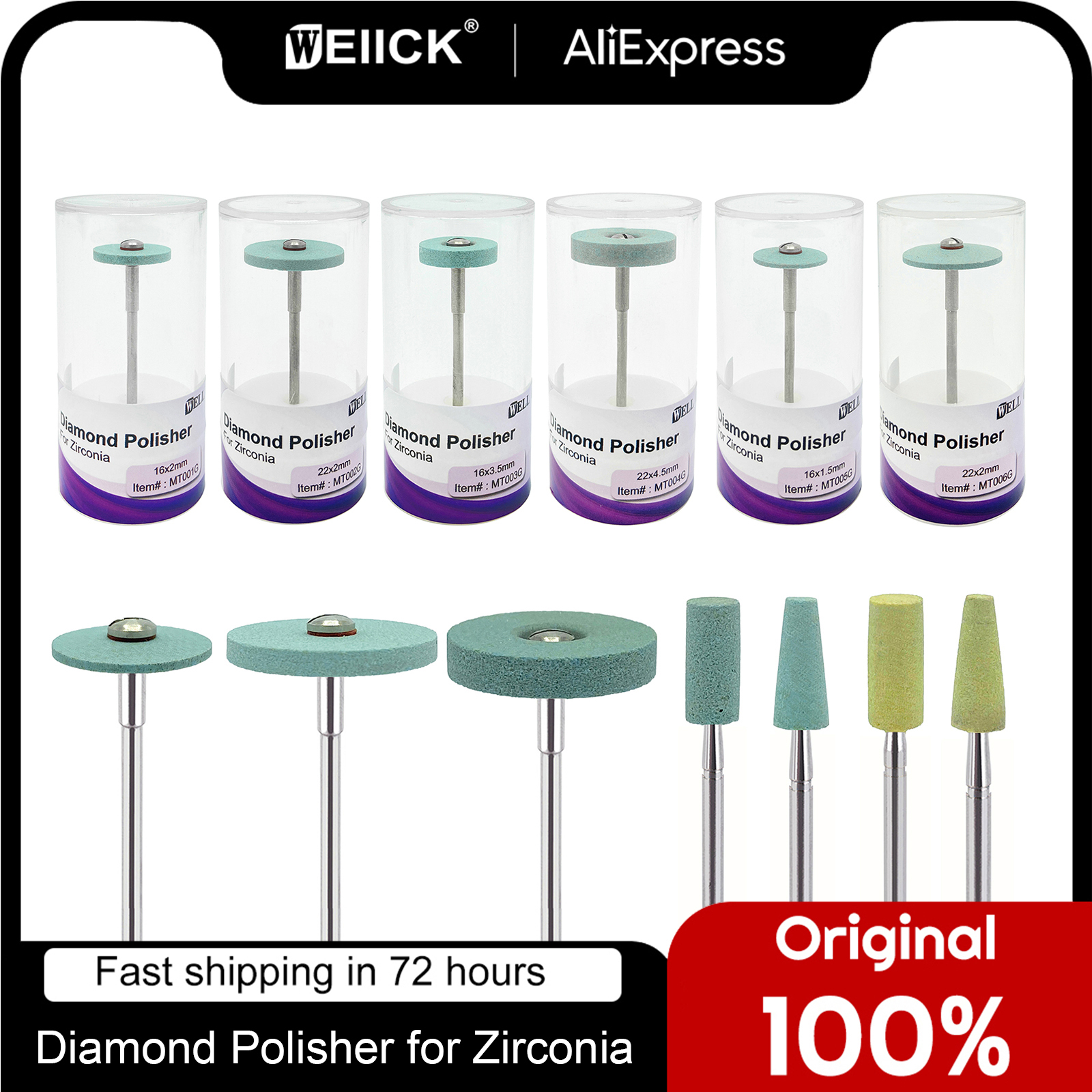 Best of WellCK Dental Ceramic Diamond Polisher Grinder Dentist Lab Grinding Stones Polish For Zirconia Porcelain Crown Polishing Tools Reviews & Tips