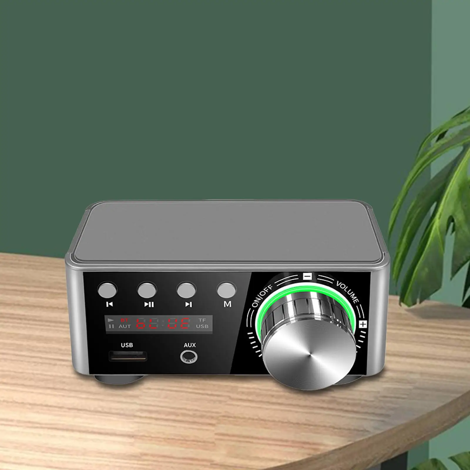Digital Power Amplifier Portable Sound Amplifier Speaker Amplifier MP3 HiFi Stereo Amp Speaker Receiver 2.0 Channel 50W+50W US