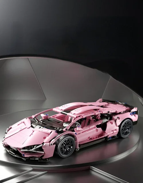 1299 個ハイテク 1:14 ピンクレーシングスポーツカー