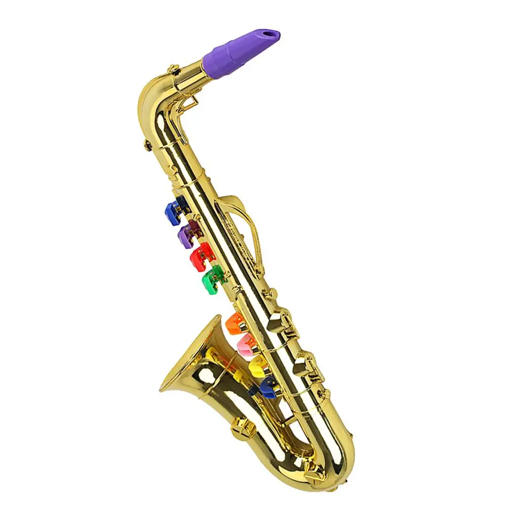 Kids Preschool Musical Toy 8 Note Saxophone Wind Instrument Sax Birthday Gift