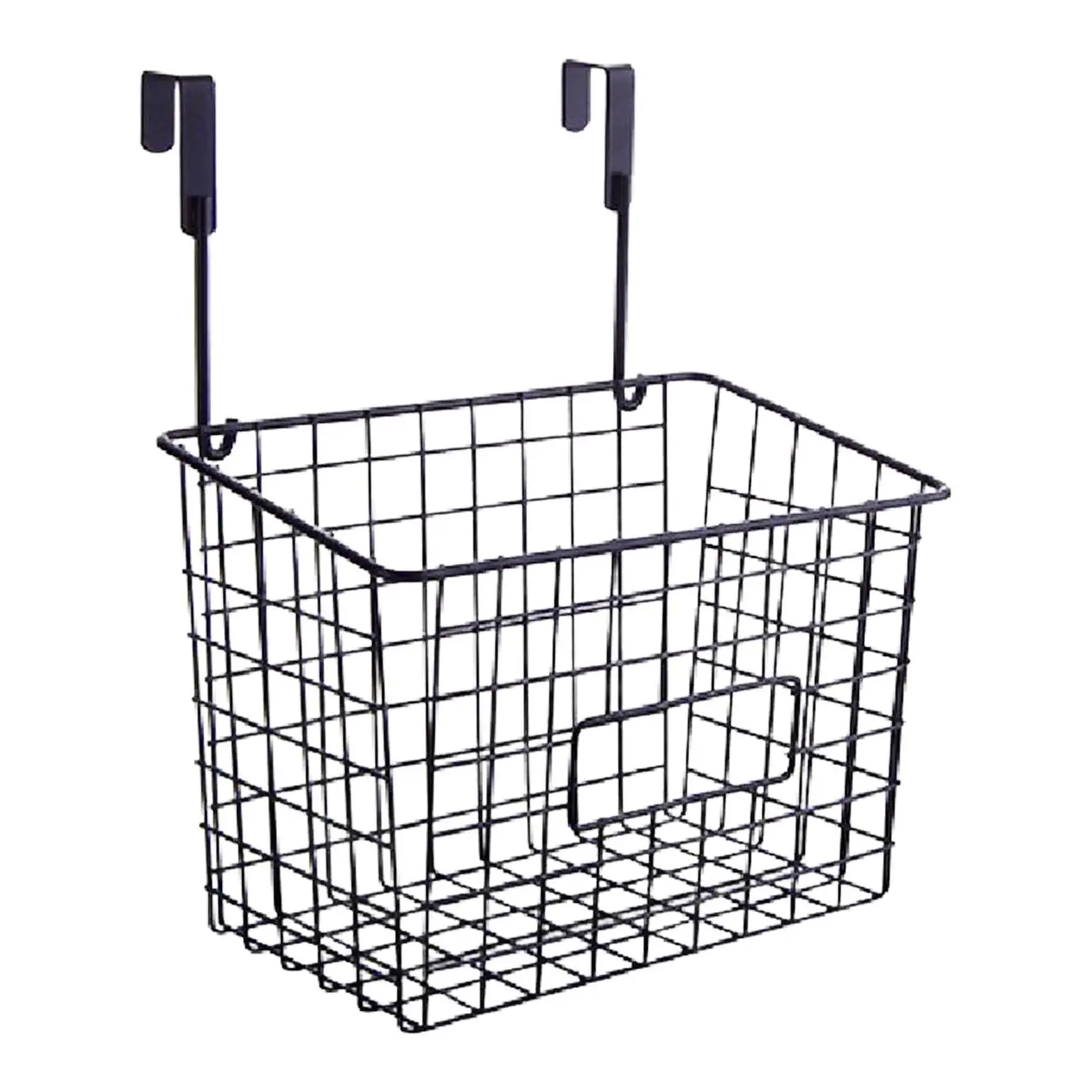 Grid Storage Baskets with Hooks over Cabinet Door Organizer Basket Kitchen