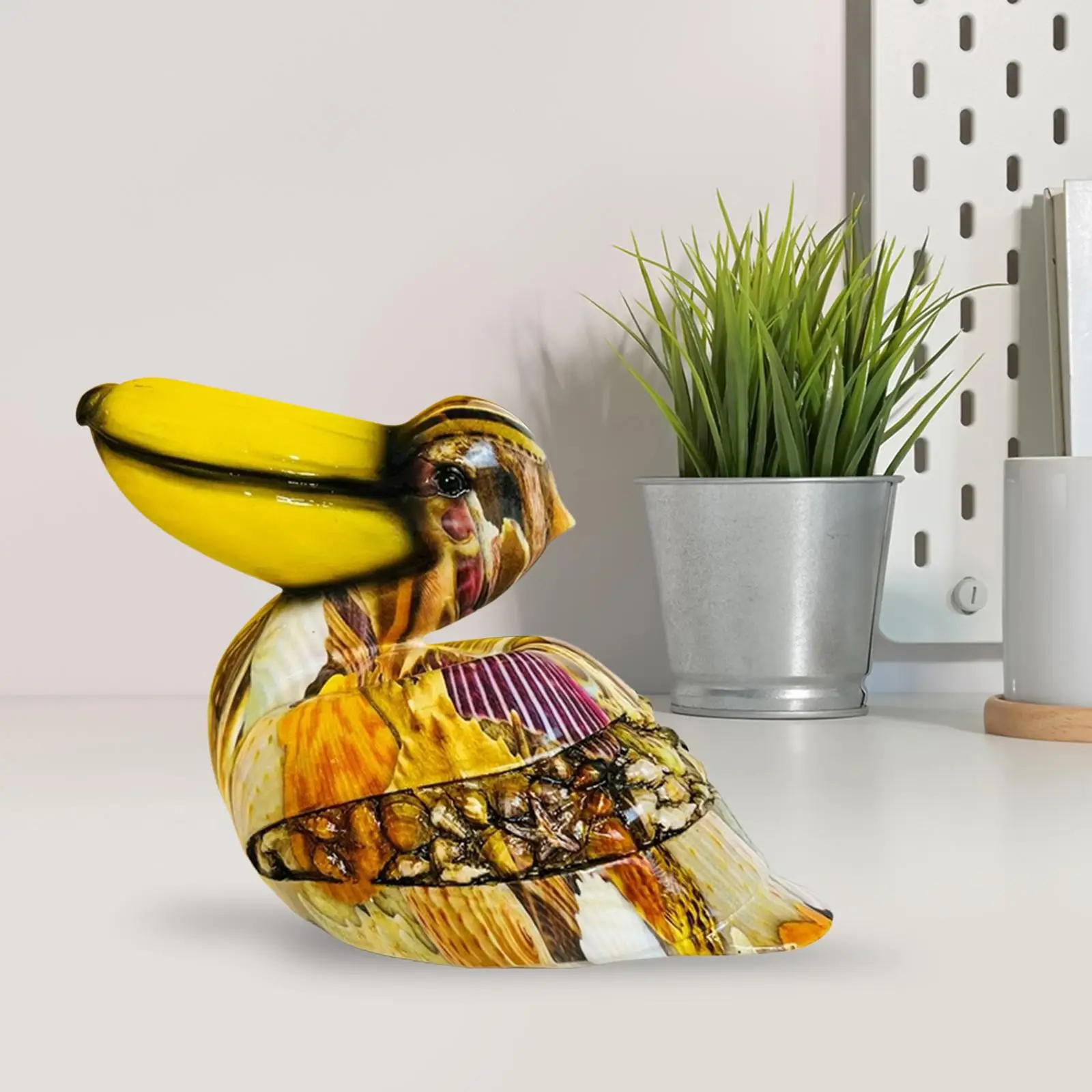 Bird Statue Home Decor Fashion Resin Craft Multicolor Animal Sculpture for Office Cabinet Shelf Indoor Home Decoration