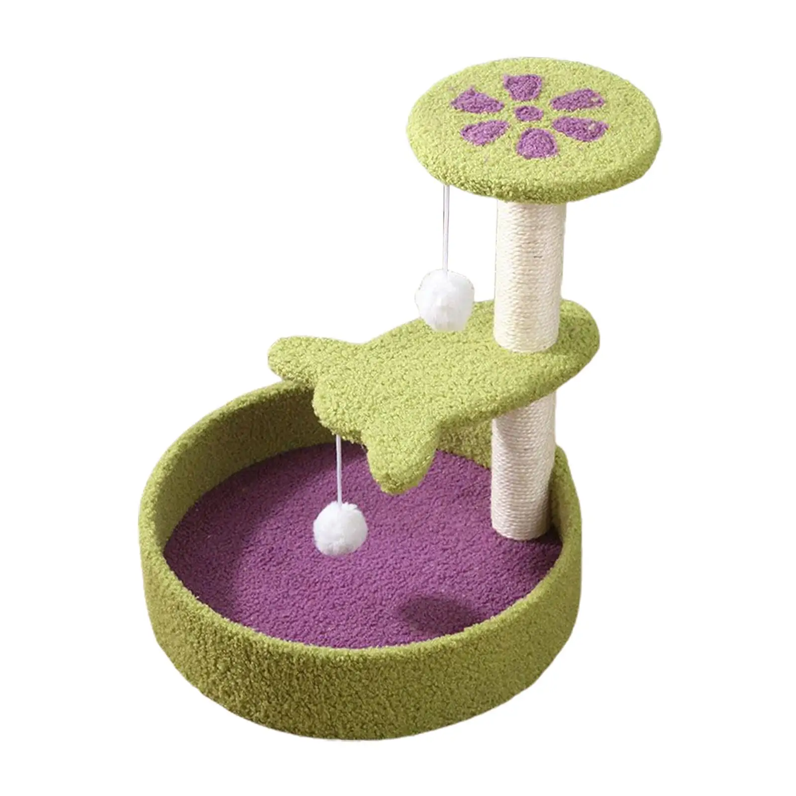 Scratching Toy Climbing Tree Protect Cats Nails with Ball Cat Scratcher Post
