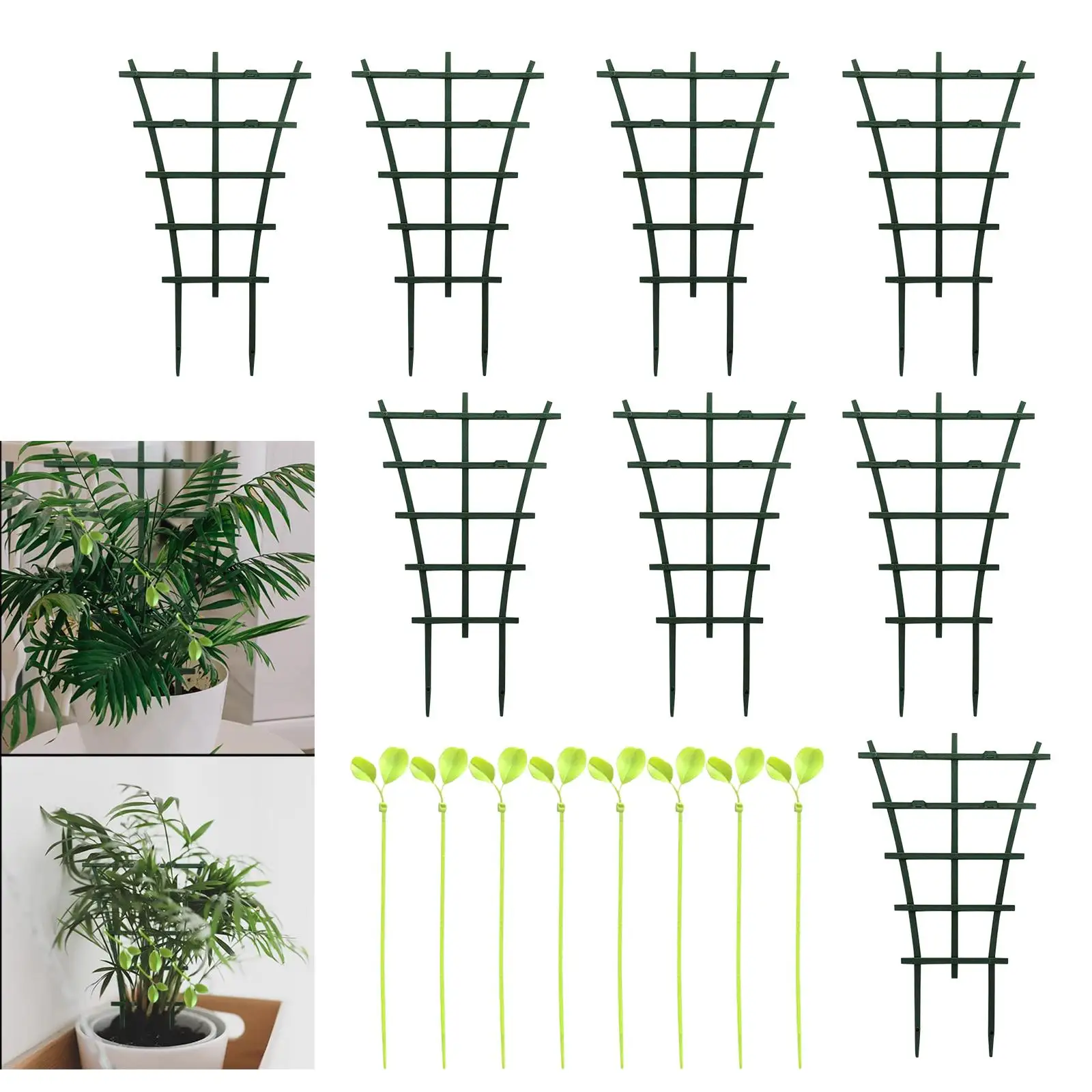 ABS Garden Trellis Plant Support Holder Small Plant Trellis Plant for Flower Climbing Plants Stackable Plant