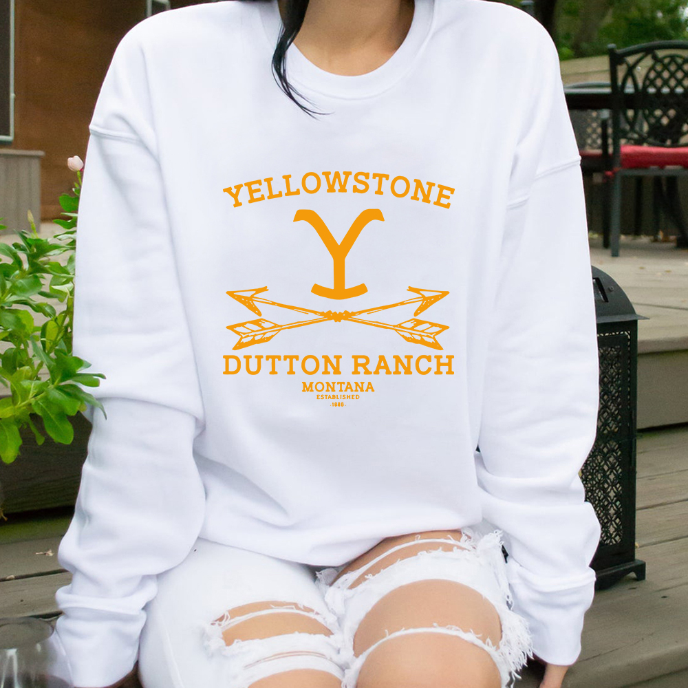 Show Yellowstone 1883 Jumper Vintage Rip Wheeler Crewneck moletons