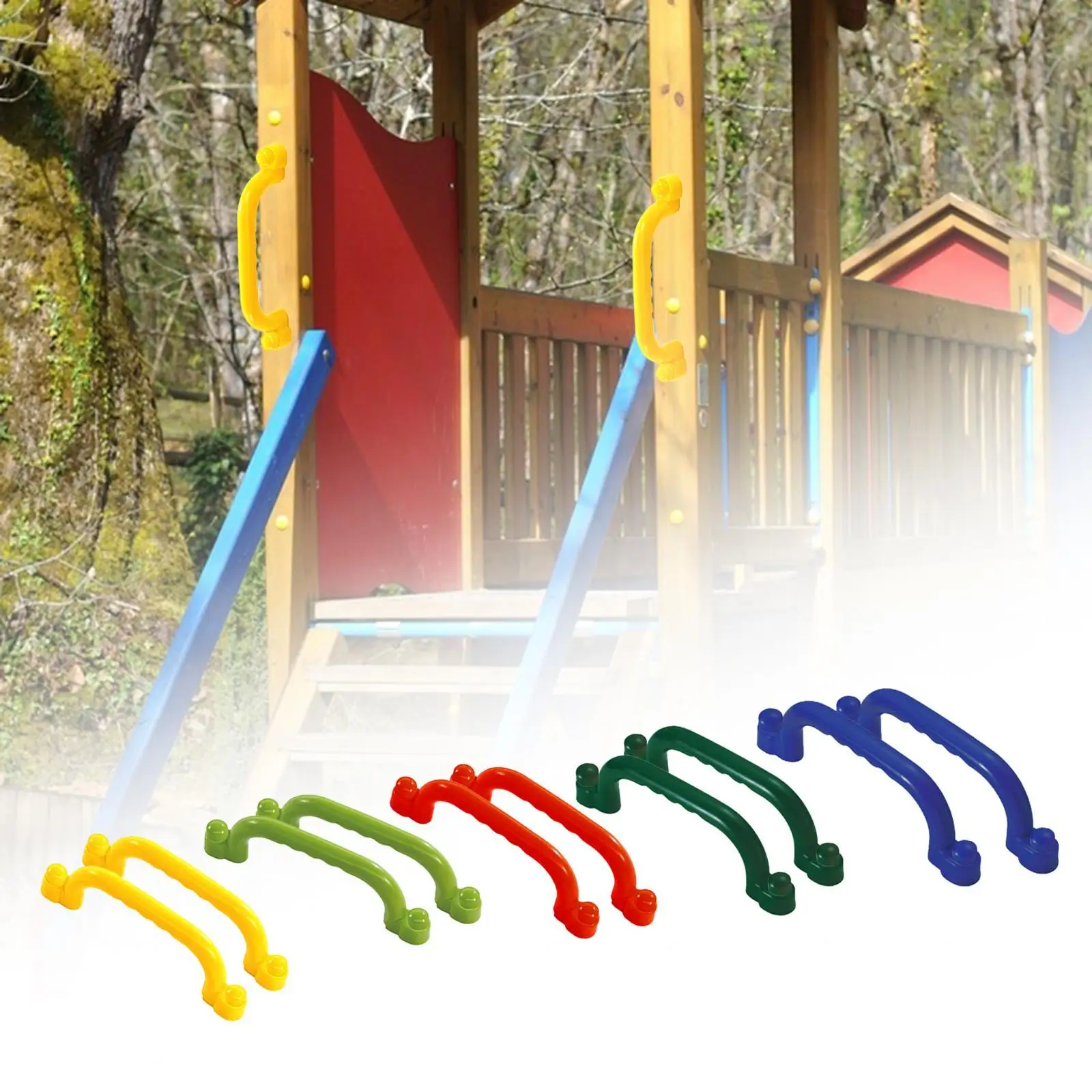 2x Playground Accessories Swingset Attachments Climb Playground Safety Handle for Park Treehouse Swingset Playhouse