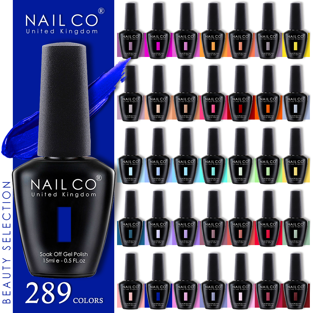 Best of NAILCO 15ml Black Series Nail Gel Polish 333 Colors Blue UV&amp;LED Gel Varnish Nude Red Soak Off Semi Permanent UV Nail Gel Varnish Reviews & Tips