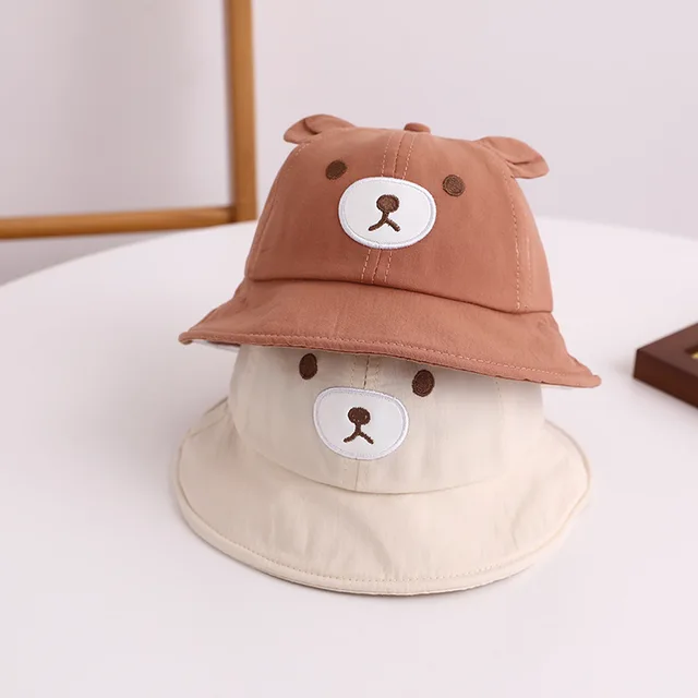 Spring Autumn Solid Color Soft Baby Bucket Hat Cotton Fisherman Hats Kids  Summer Toddler Boys Girls Panama Sun Cap 2022 New