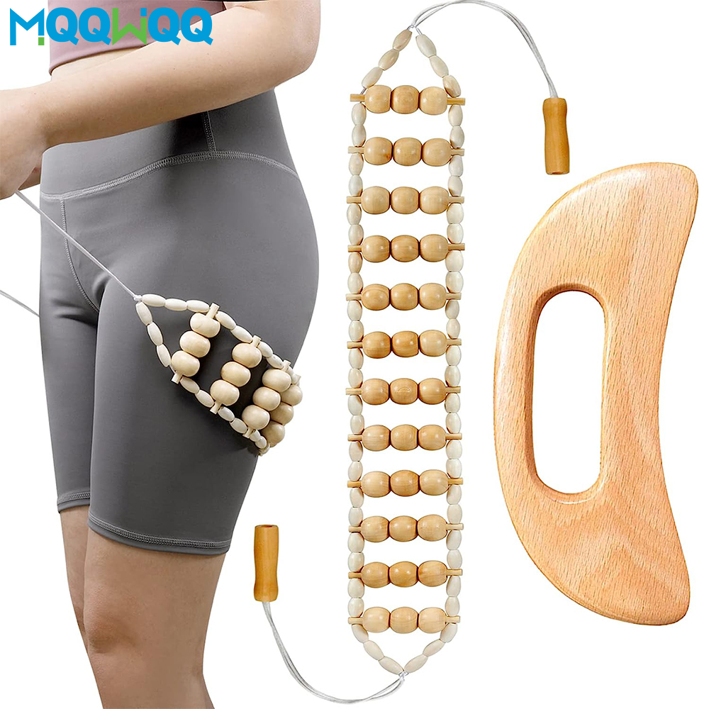 Best of Wood Therapy Massage Tools Handmade Wood Back Massage Roller Rope Tool, Maderoterapia Kit Body Sculpting Tools For Relax Muscles Reviews & Tips