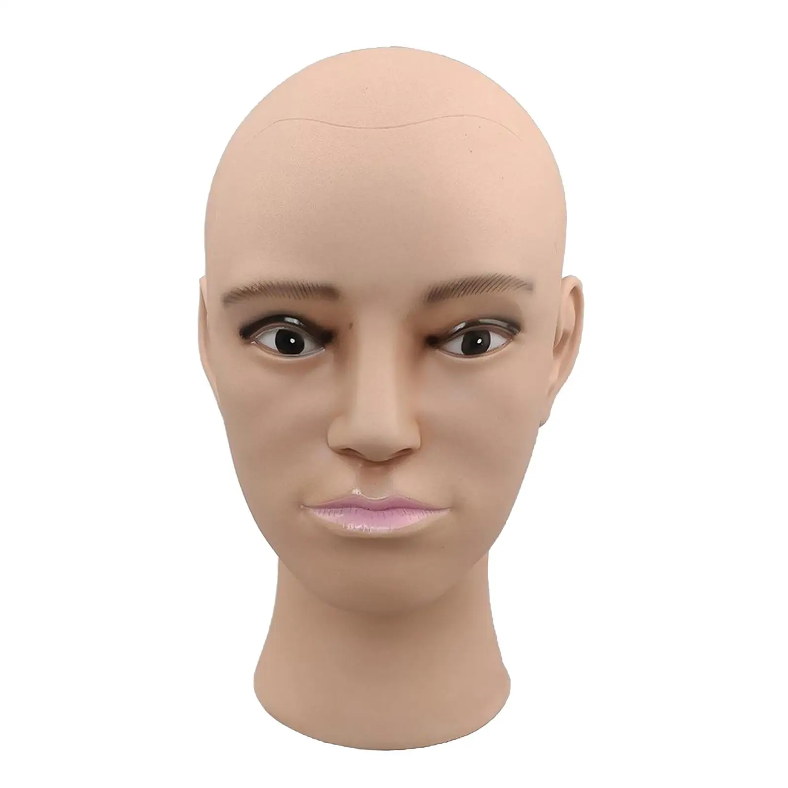 Bald Male  Head Cosmetology Manikin Model Doll Head for Making,Displays,eyeglasses  
