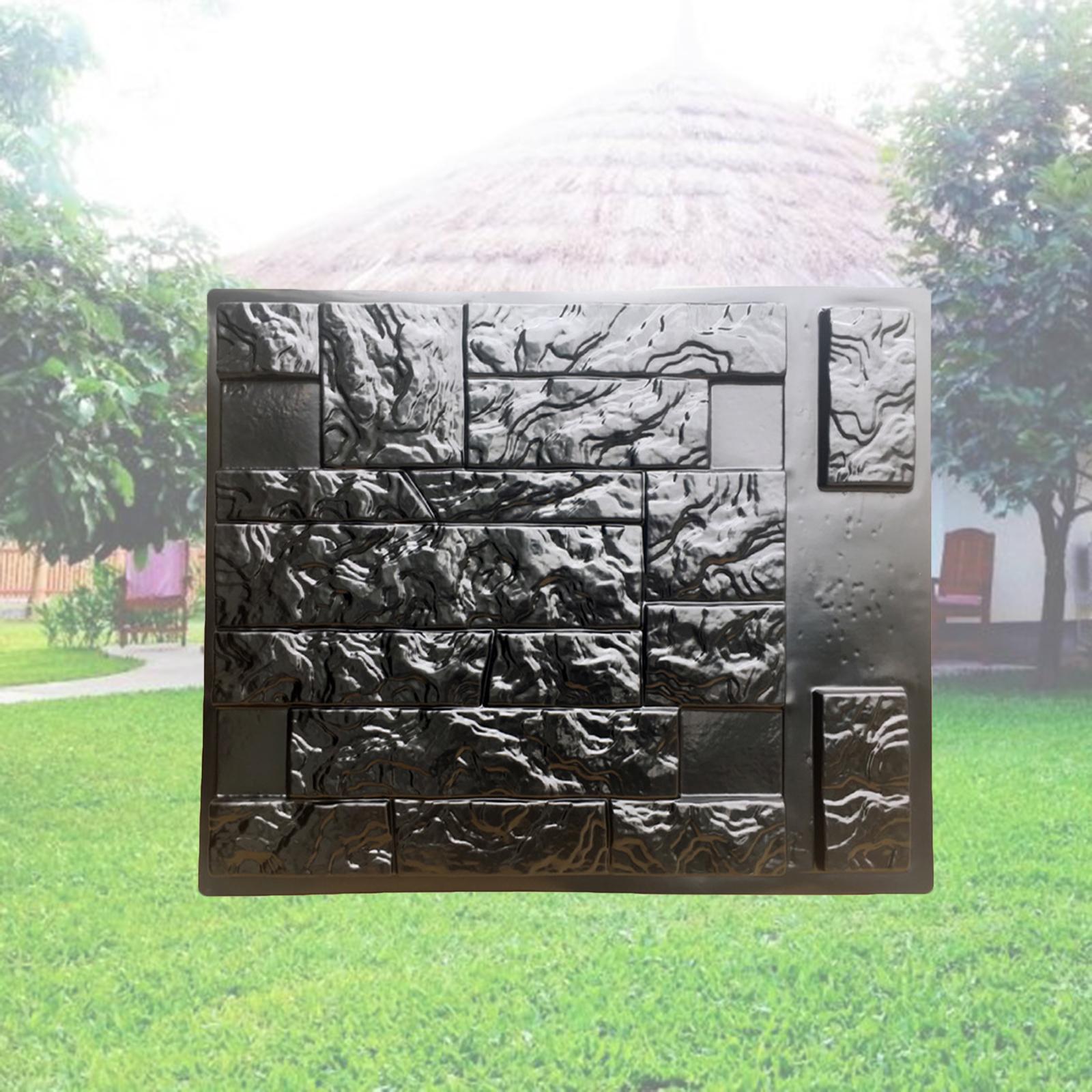 Concrete Molds Decorative Irregular Tiles Wall Decor Wall Panels Pattern Texturing Wall Bricks Mold for Gypsum Flagstone Outdoor