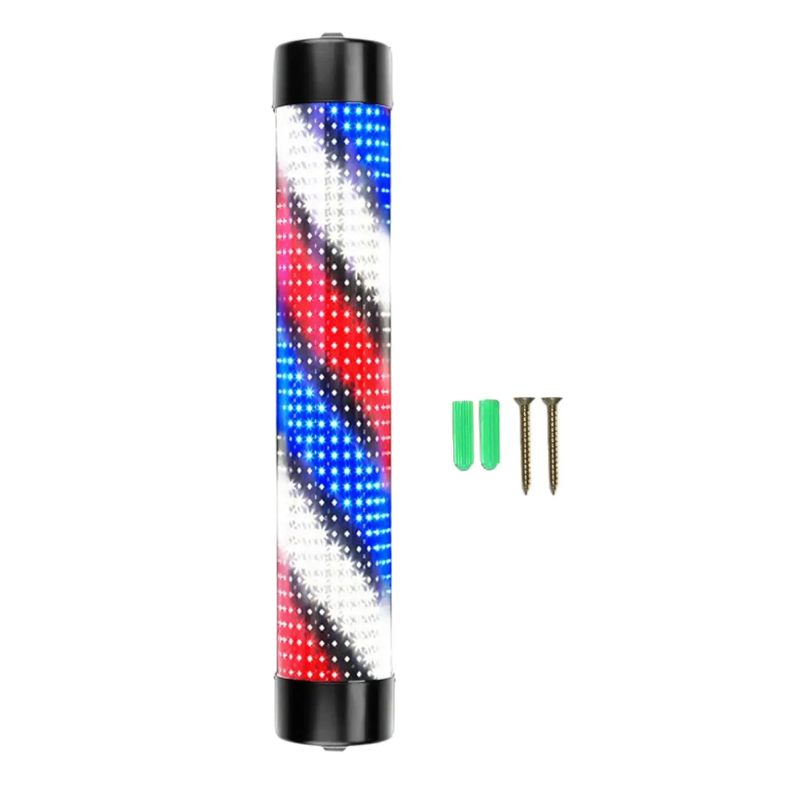 Waterproof Barber Shop Pole Rotating Light Hair Salon Indoor Neon Signs Wall Mounted Lighting Hairdressing Stripes Lights