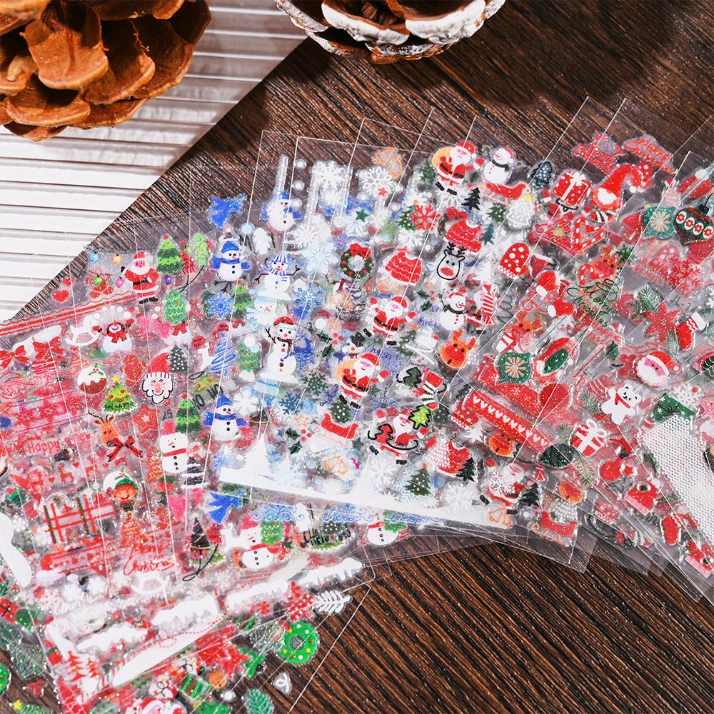 Best of 30pcs / Set 3D Christmas Nail Art Stickers Cute Elk Snowflake Bear SnowMan Nail Decals Xmas Nail Sticker Winter Holiday Nail Decor Reviews & Tips