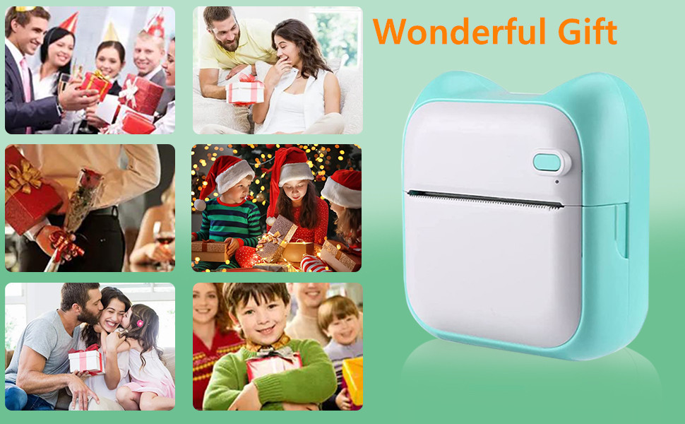 Title 8, Mini Photo Printer For IPhone/Android,1000mAh P...