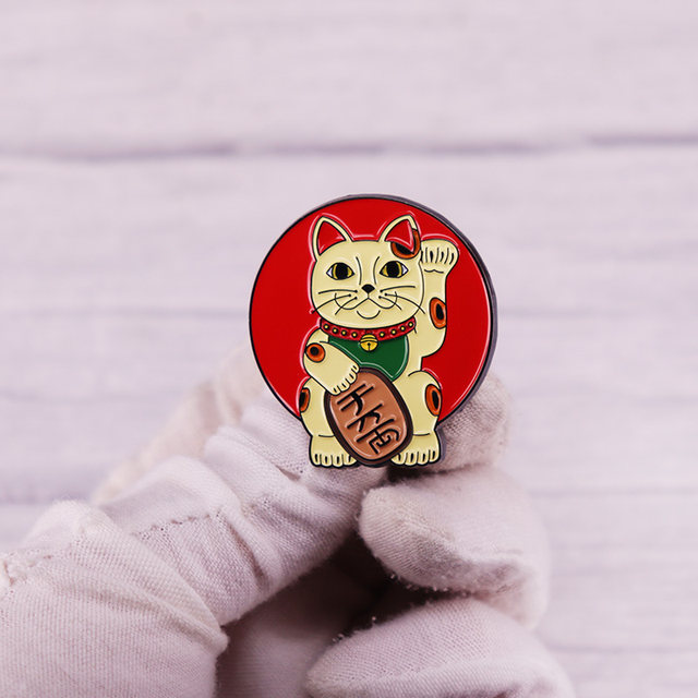 Vintage Classic Maneki Neko The Lucky Cats of Japan Enamel Pin Brooch Badge  Clothes Hat Backpack Decoration Jewelry Accessories - AliExpress