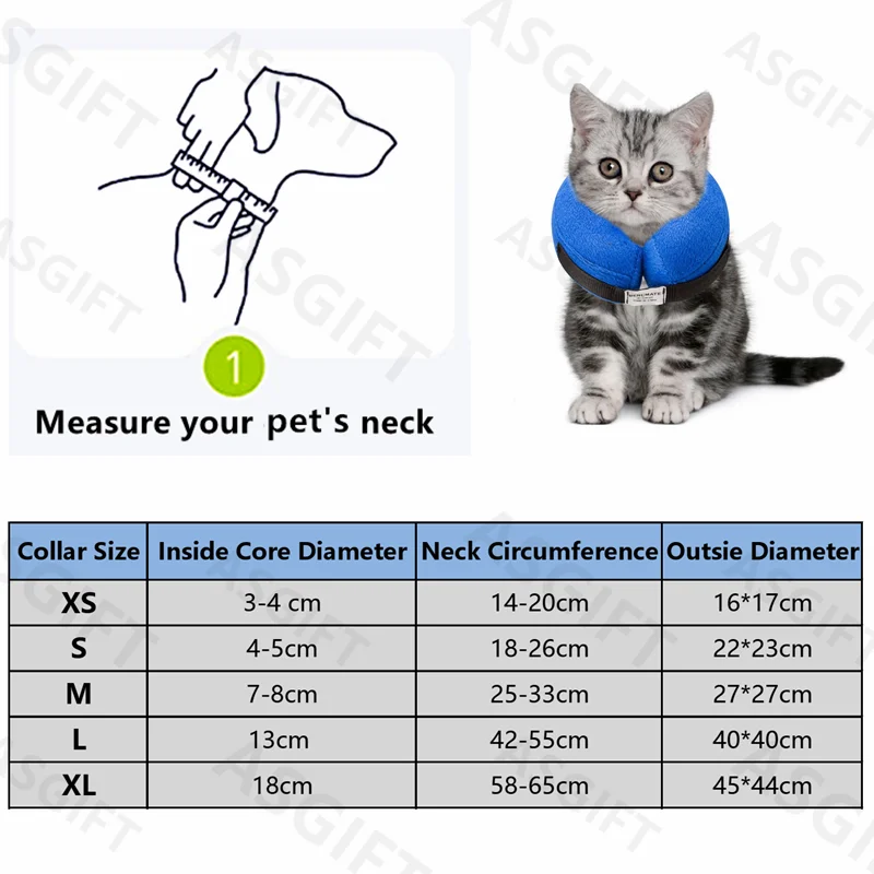 dog collars golden retriever	 Inflatable Pet Collar Anti-bite Neck Elizabethan Collar Cute Cat Dog Puppy Neck Protective E Cone Collar For Small Large Dogs patpet dog training collar