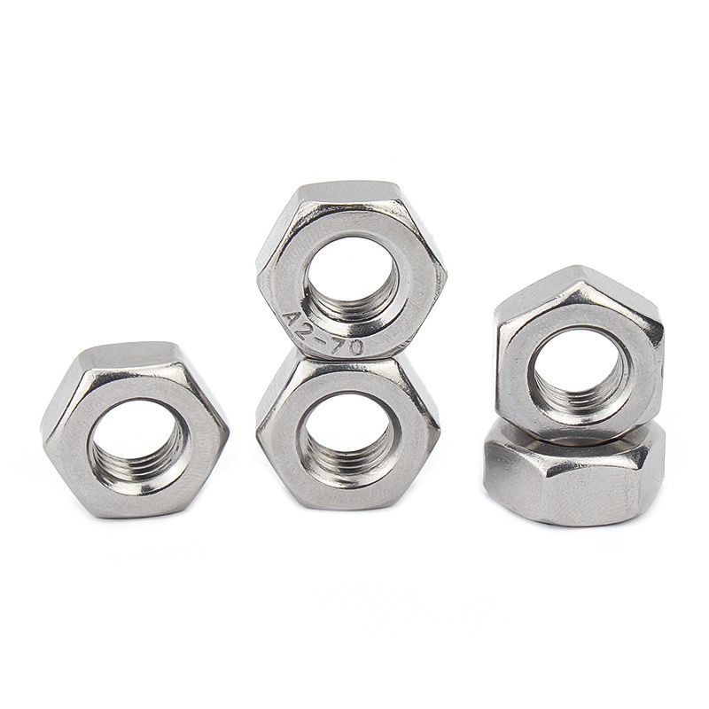 Description Picture 6 of item10pcs/lot 304 Stainless Steel Hex Hexagon Nuts DIN555 M2 M2.5 M3 M3.5 M4 M5 M6 M8 M10