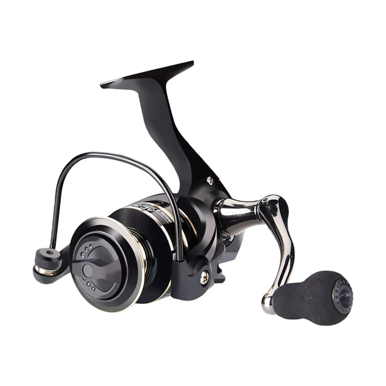 Fishing Reel 5.2:1 Gear Ratio Salmon Powerful Metal Line Cup High Speed Freshwater Sturdy Light Weight Fishing Wheel