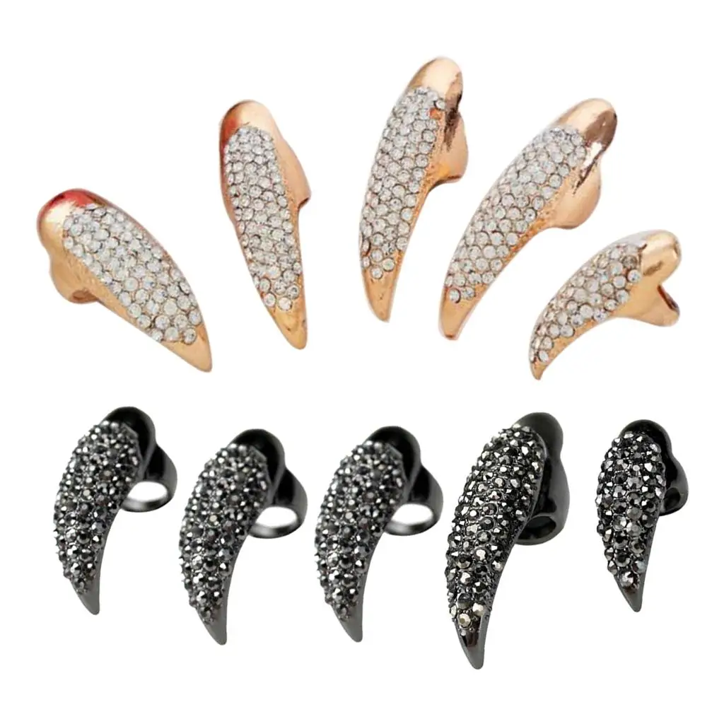 5x Beautiful s Finger Wrap Women Jewelry Nails Decorations Fashion