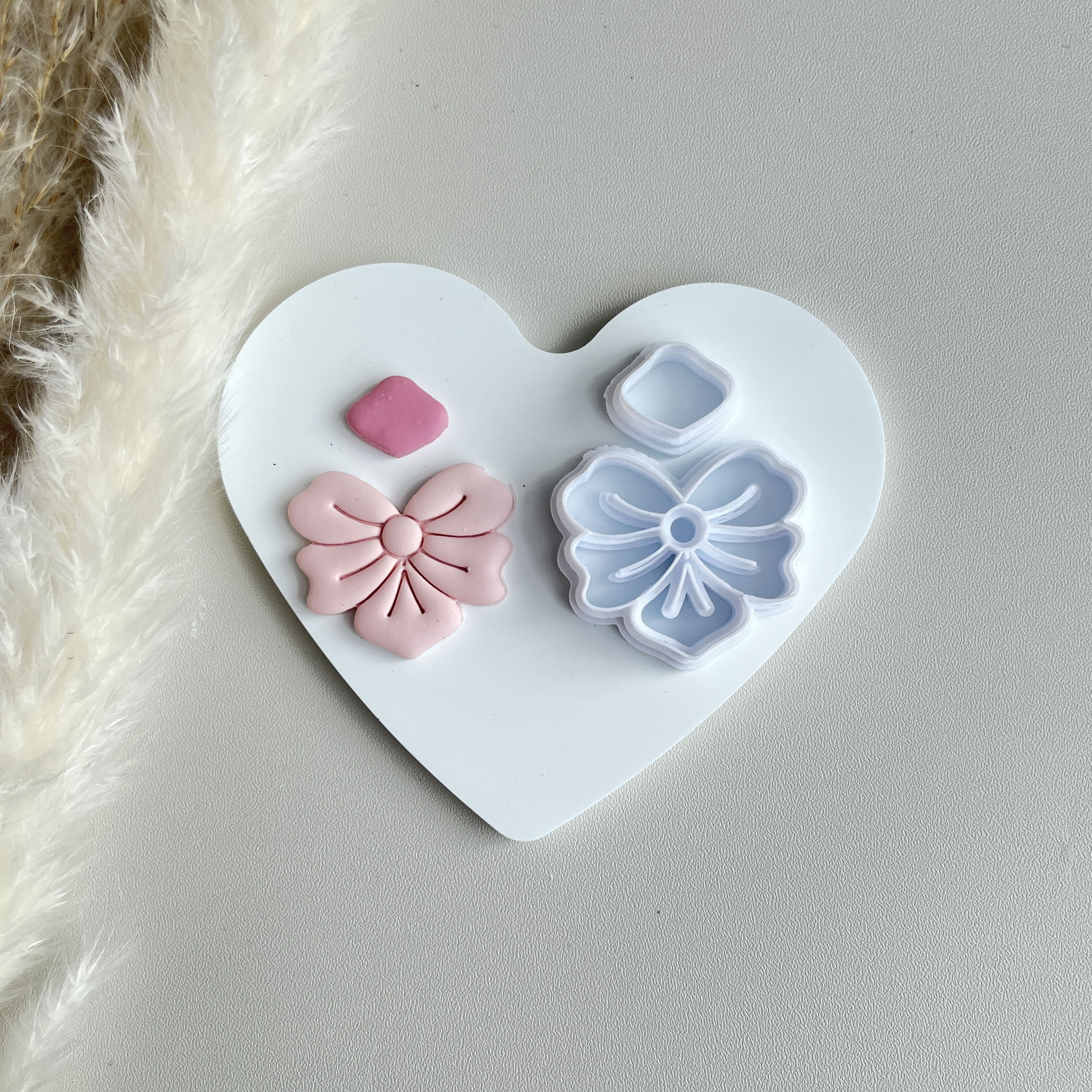 Vintage komplexe Blumenmuster Form Polymer Clay Formen Ton schneider für DIY Ohrringe Schmuck Dekoration – Detail 5
