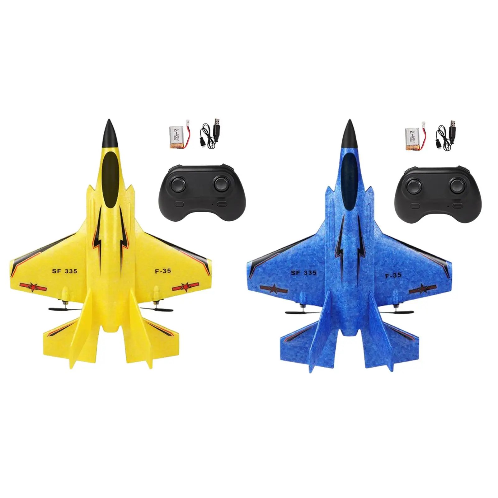 2.4G 2CH EPP Foam RC Aircraft Fighter Fixed-Wing Plane Ready to Fly for Kids