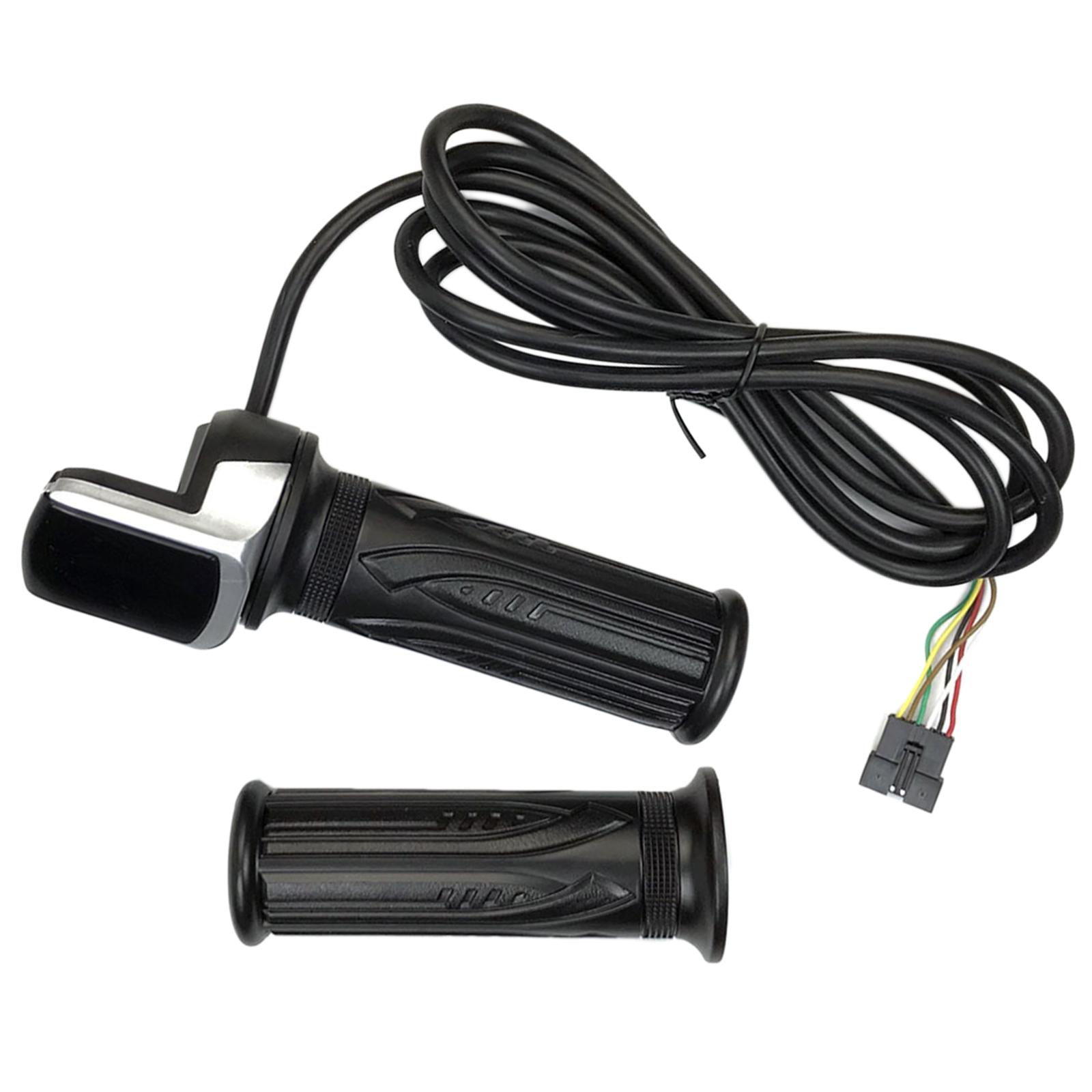 Handlebar Throttle  Control Handle Twist Grip Waterproof  with Cable Bike Throttle  Electric Bike Scooter