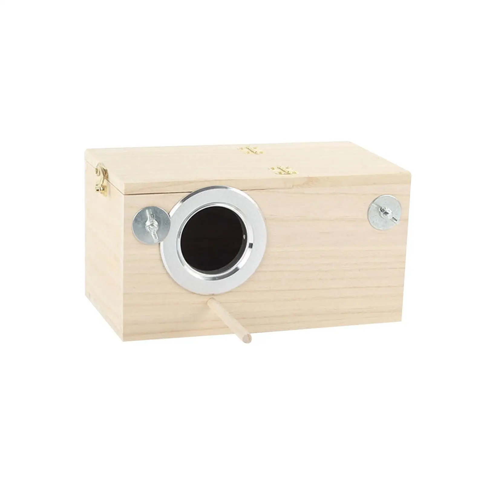 Wood Parrot Nest Birds Breeding Box Parrot Hatching House Smooth Surface